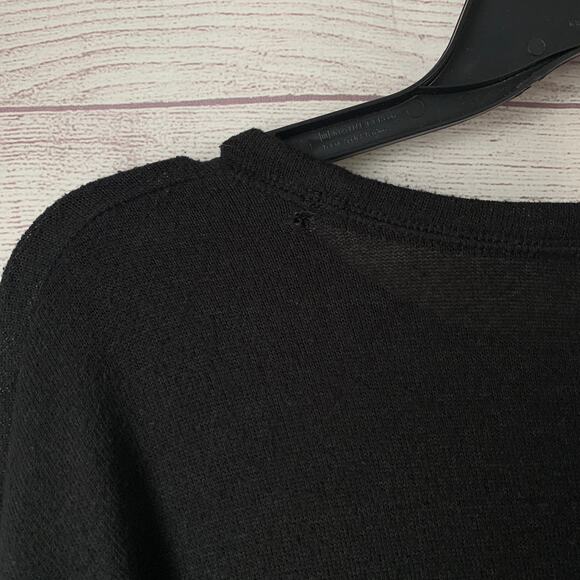 Justice Girls Black Knit Sweater with White SNOW PROBS Crewneck Size 14/16 - Picture 13 of 13